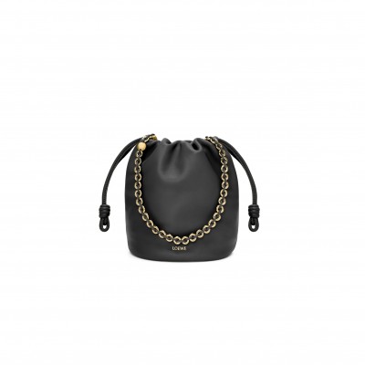 LOEWE FLAMENCO PURSE BUCKET IN MELLOW NAPPA LAMBSKIN 0011054673 (32X24X17cm)